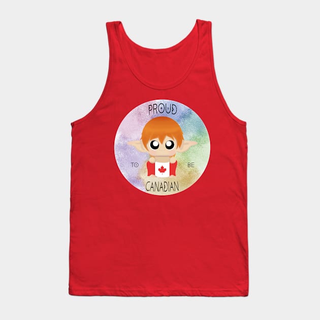 Proud to be Canadian (Sleepy Forest Creatures) Tank Top by Irô Studio